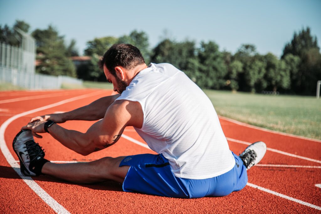 stretching 